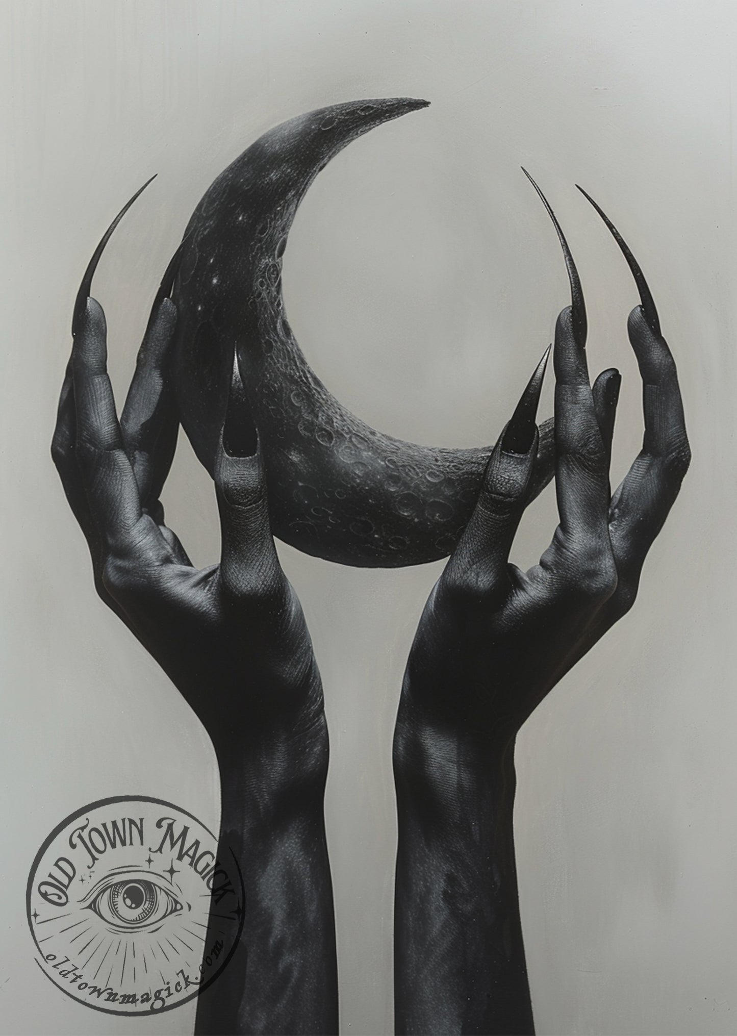 Crescent Moon 2 Esoteric Occult Wall Art Print