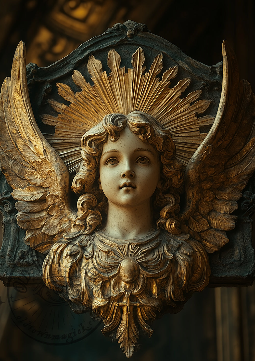 Cherub With Sunburst 2