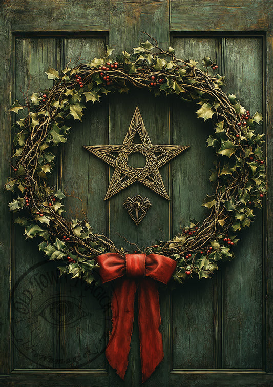 Festive Doorway Wall Art Print