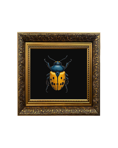 Hercules Beetle (Dynastes hercules), Framed Square Print (15cm x 15cm)