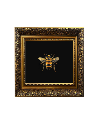 Honey Bee, Framed Square Print (15cm x 15cm)