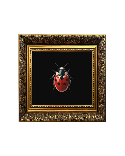 Ladybug, Framed Square Print (15cm x 15cm)