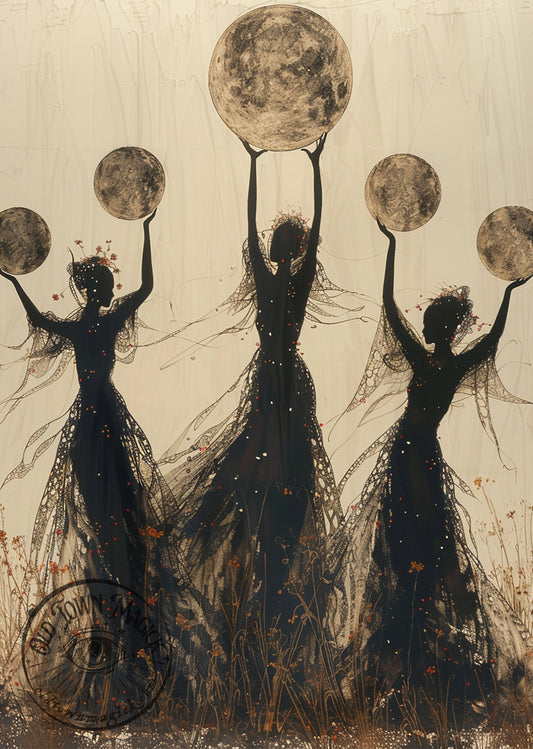 Moon Dance Occult Wall Art Print