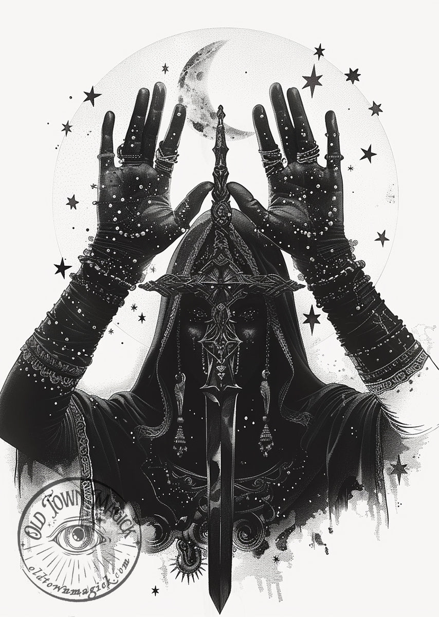 Mystic Dagger Occult Wall Art Print