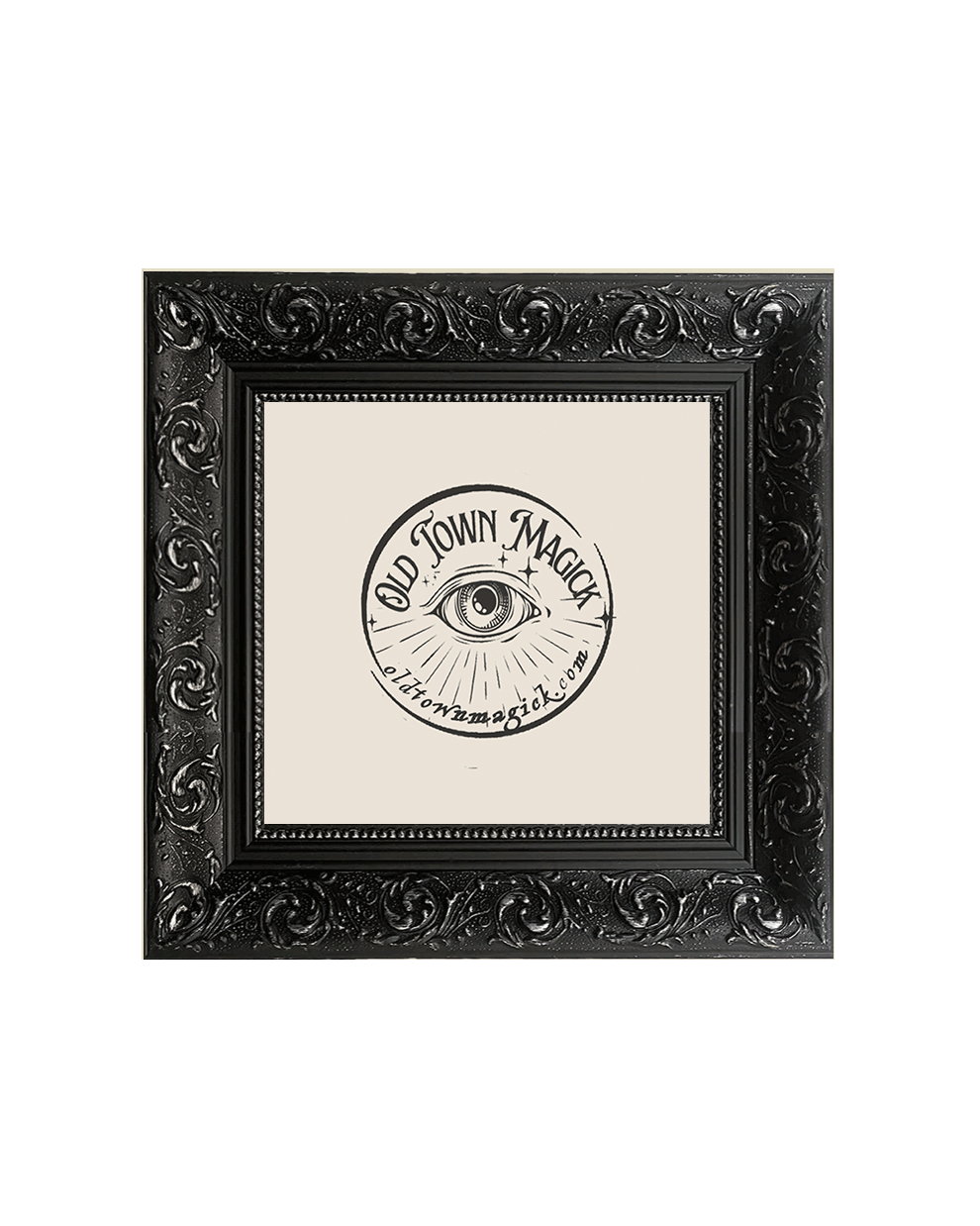 Ornate Brushed Black Picture Frame, 15cm x 15cm