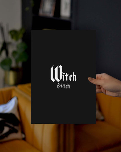 Witch B*tch Typographic Esoteric Wall Art Print