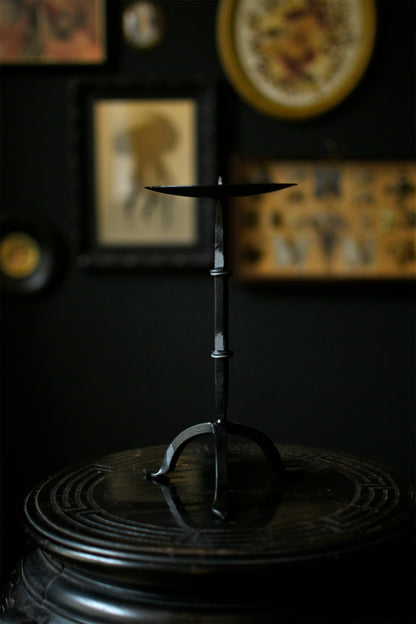 Black Metal Candlestick Torchère