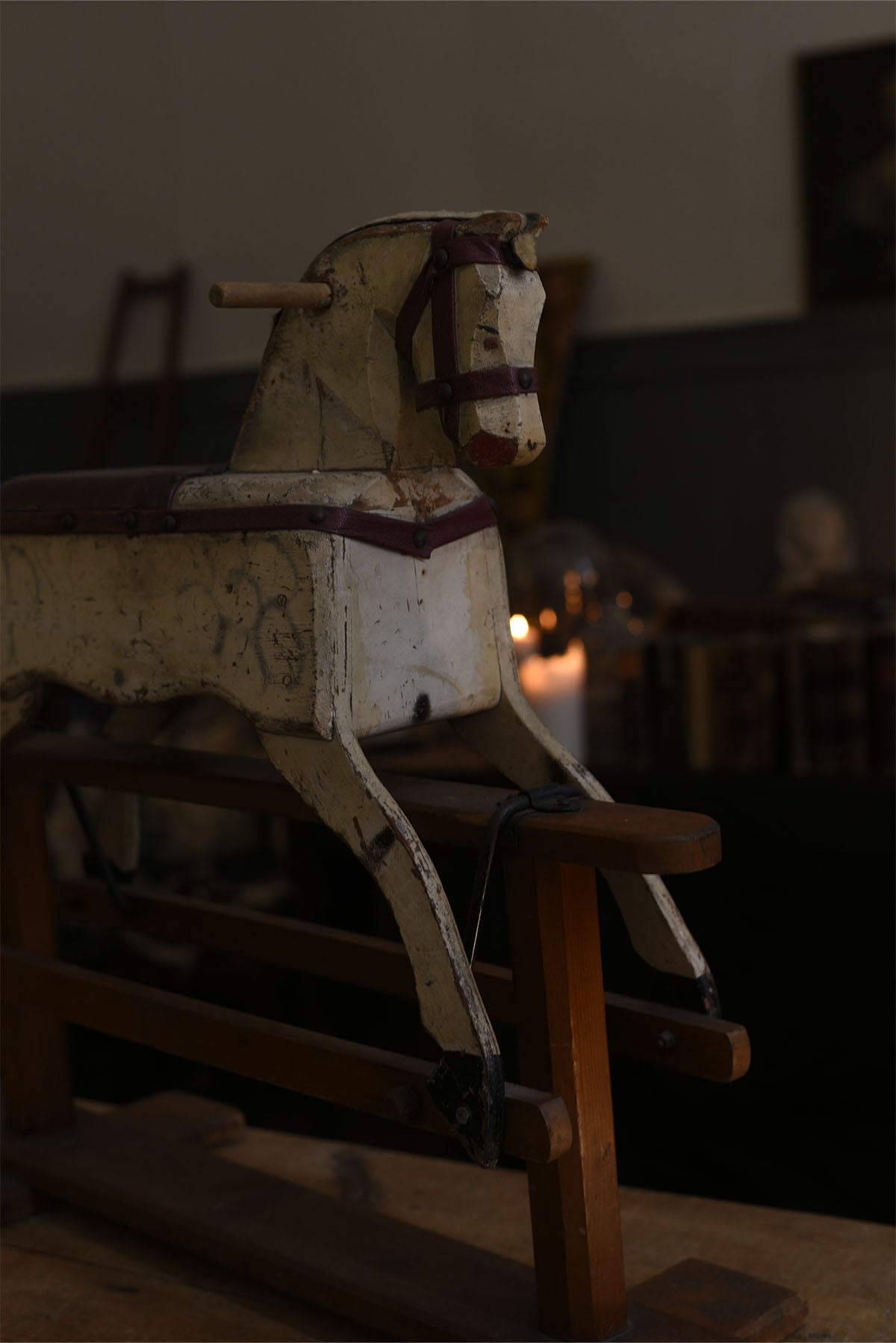 Charming Wooden Rocking Horse