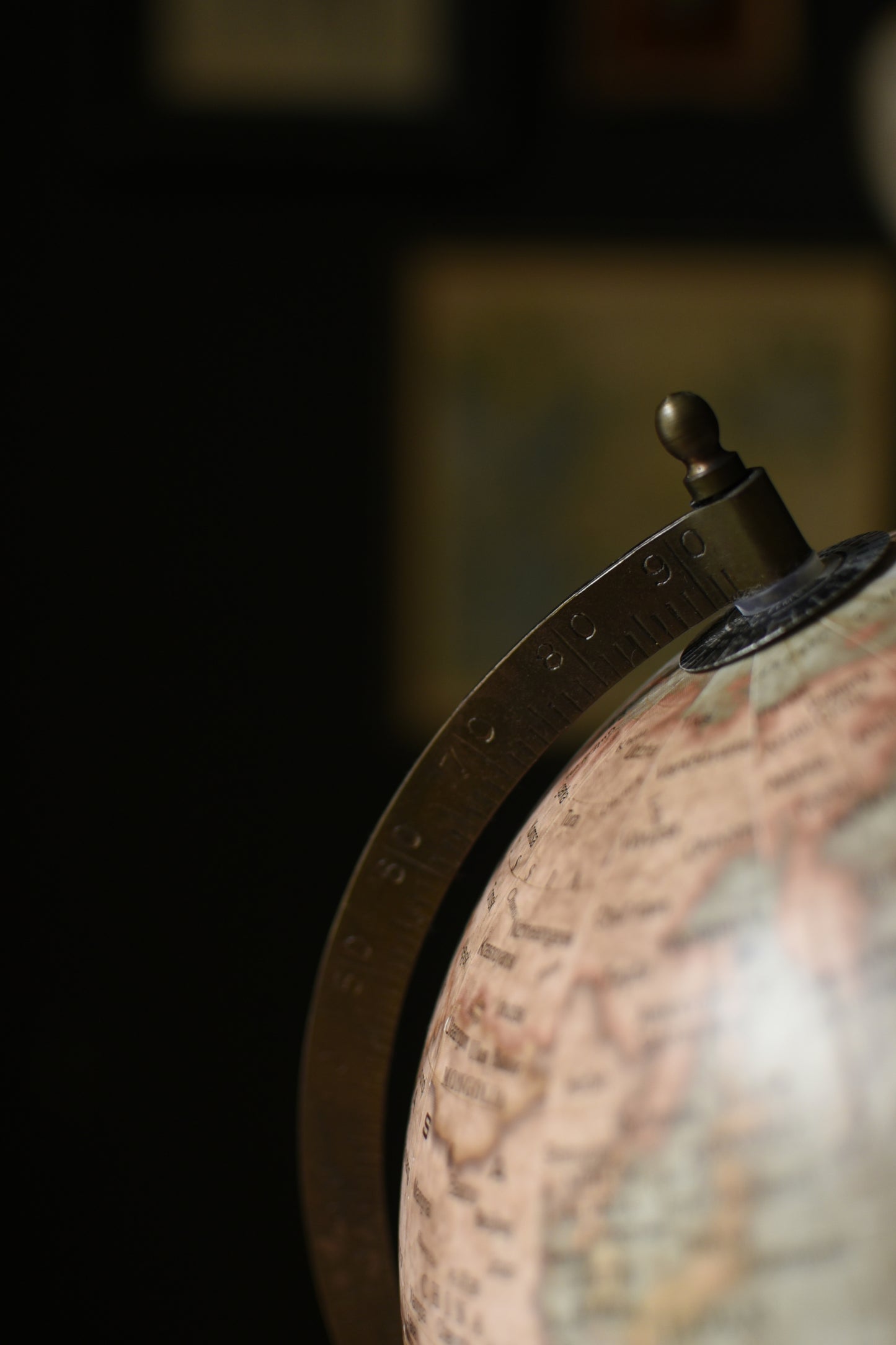 Small Dark Academia Style Table Globe