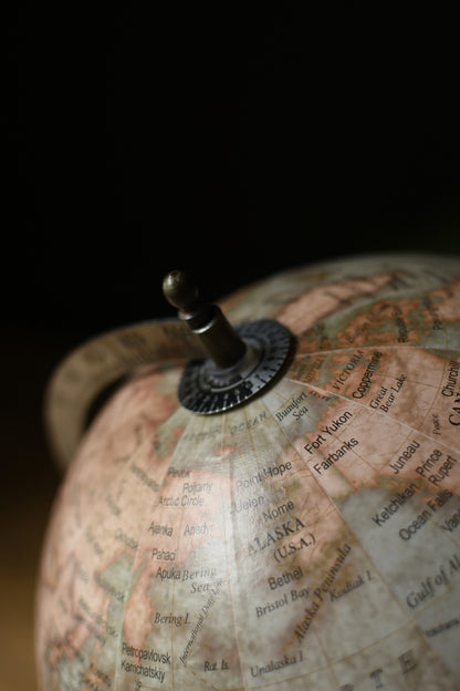 Small Dark Academia Style Table Globe