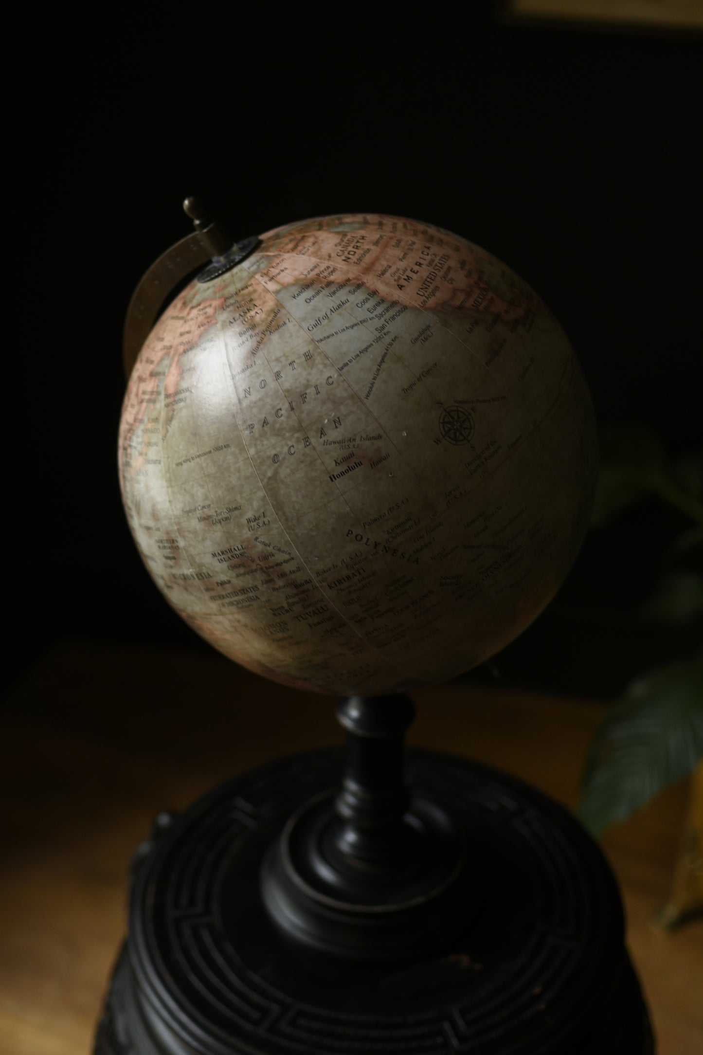 Small Dark Academia Style Table Globe