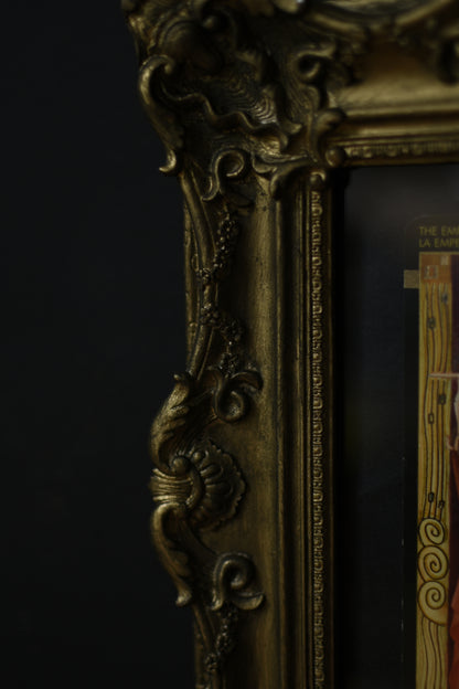 Gustav klimt Gold Foiled Tarot Art in Ornate Gold Frame (1)