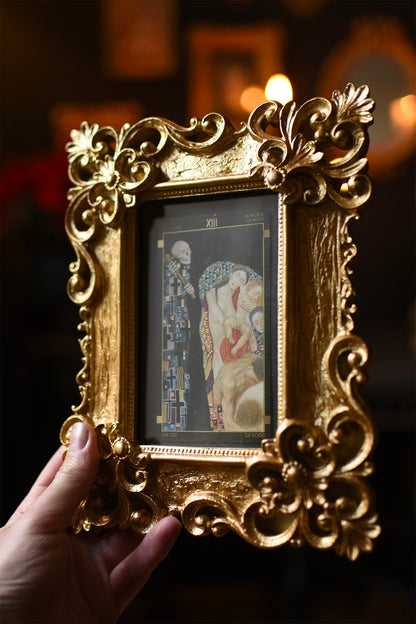 Framed Gustav Klimt Tarot Card, Death