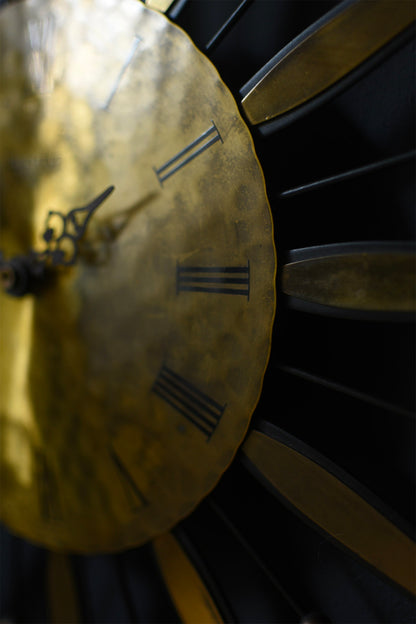 Vintage Sunburst Clock