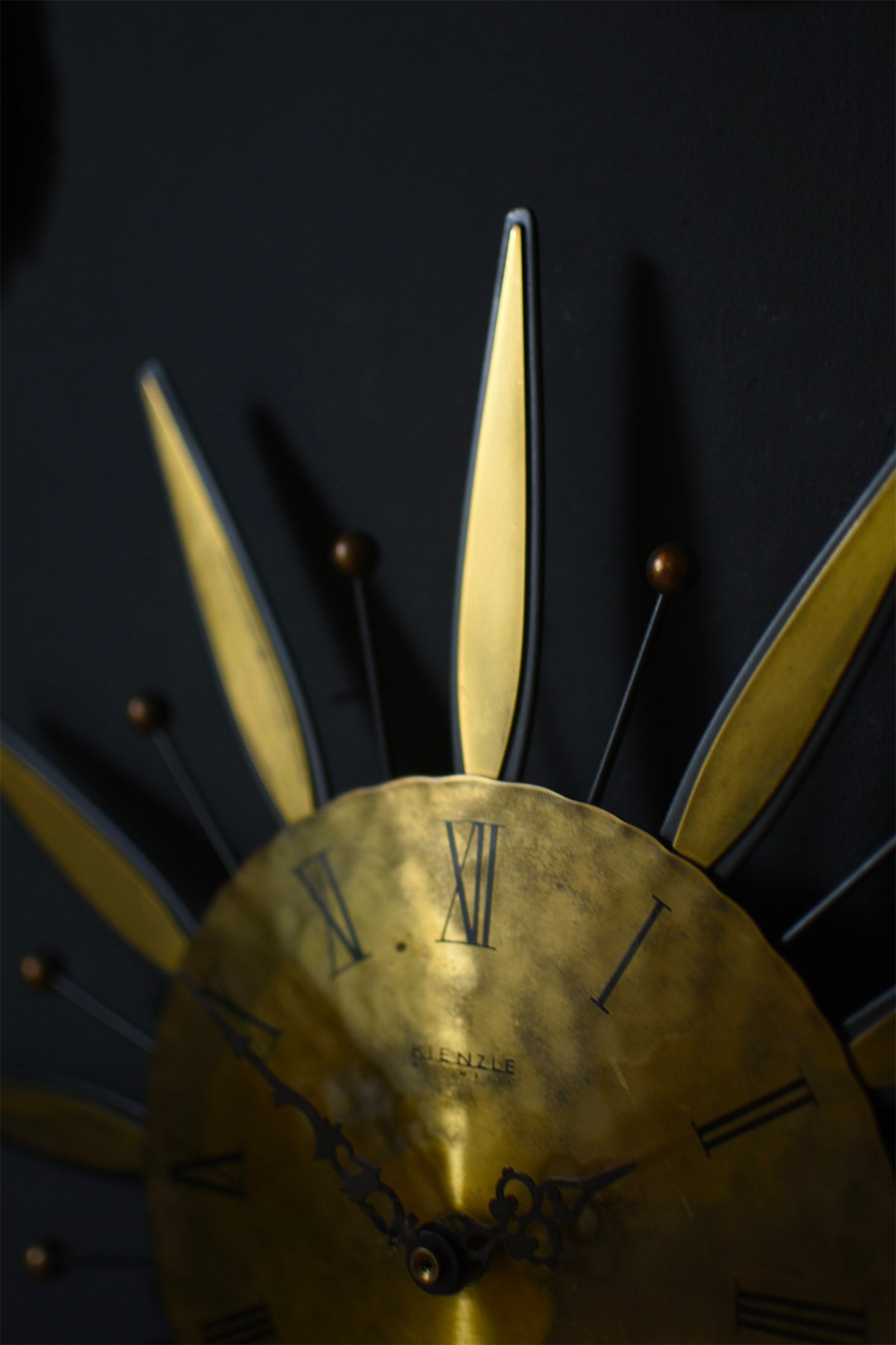 Vintage Sunburst Clock