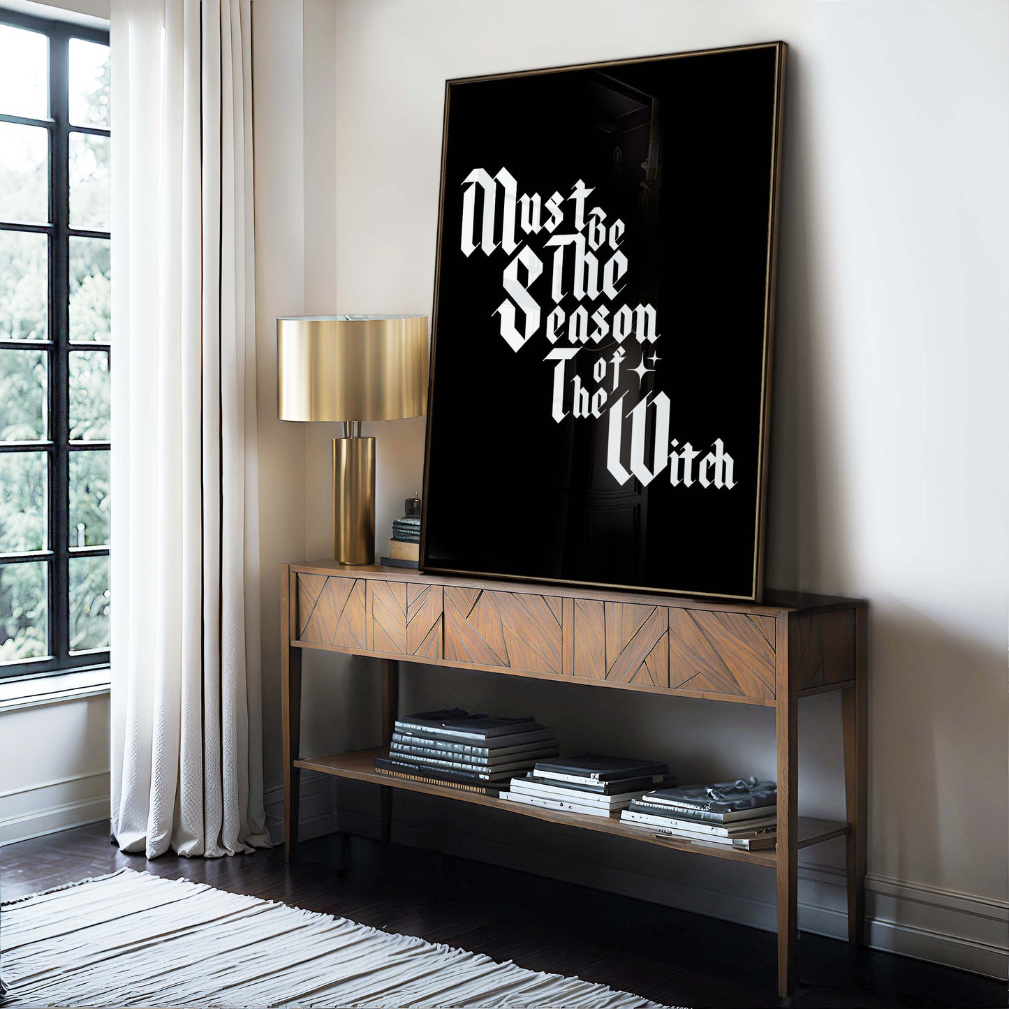 Must Be The Season Of The Witch Typographic Esoteric Wall Art Print