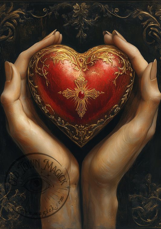 Red Baroque Heart