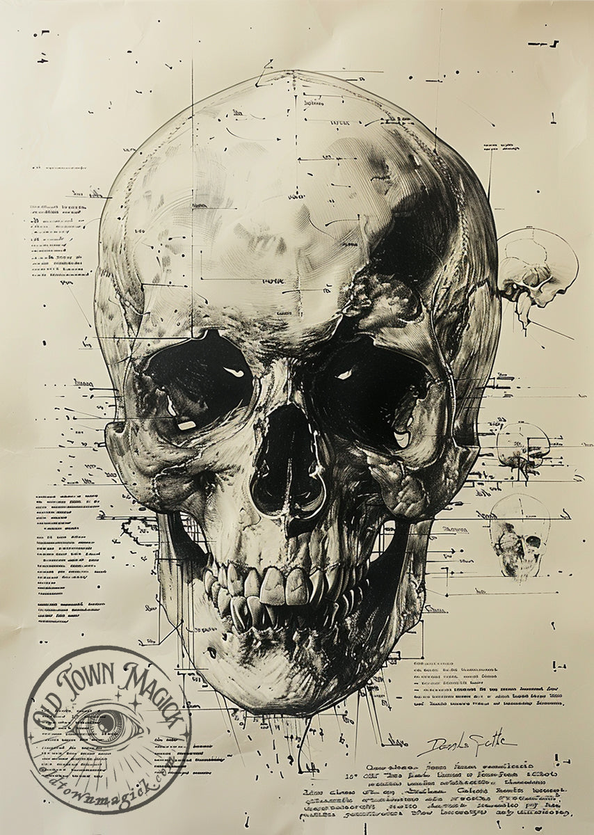 Skull Study 4 Wall Art Print