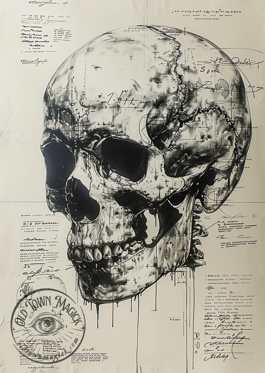 Skull Study 5 Wall Art Print