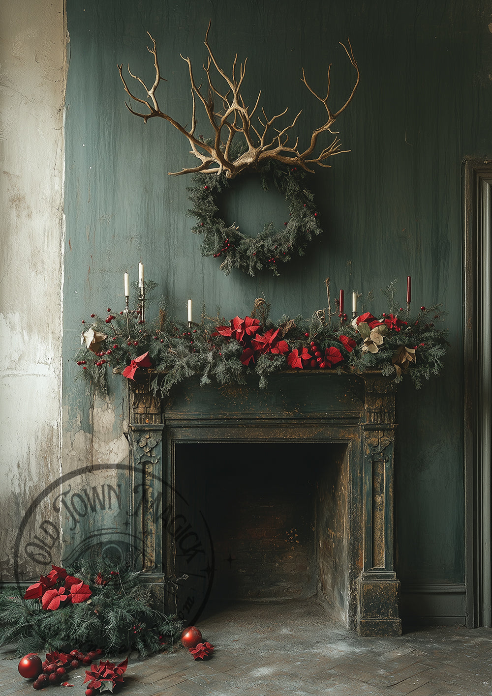 Sombre Christmas In Green