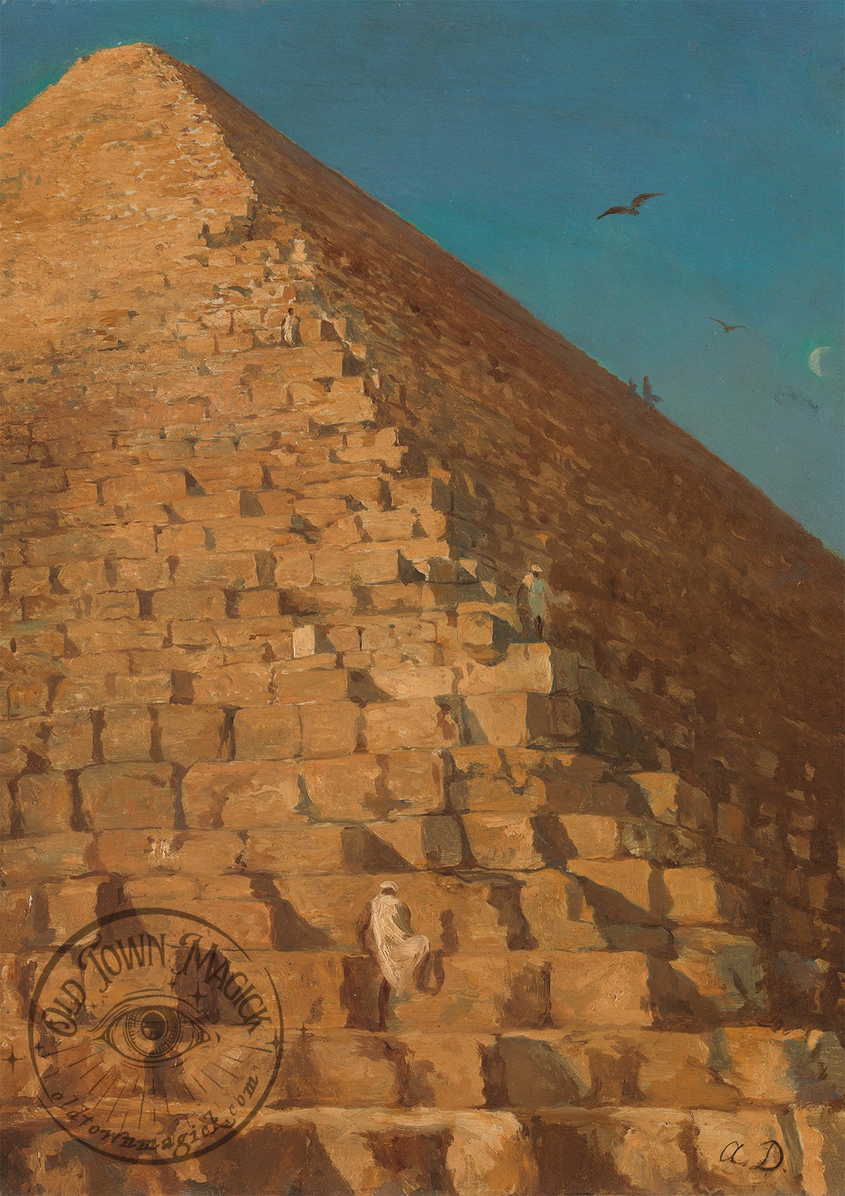 The Great Pyramid, Giza Wall Art Print