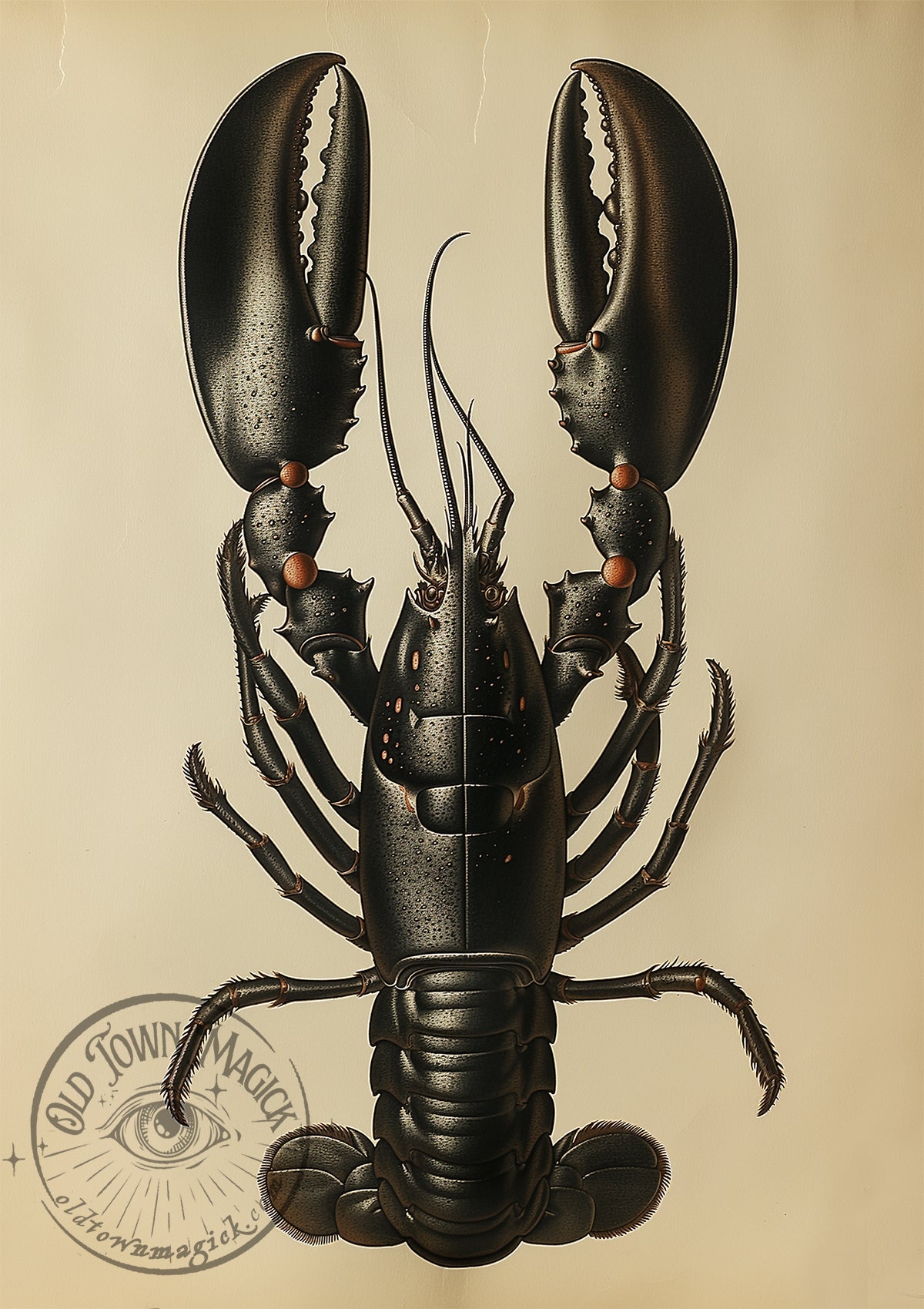 Vintage Lobster Wall Art Print