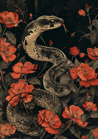 Serpent Garden Occult Esoteric Wall Art Print