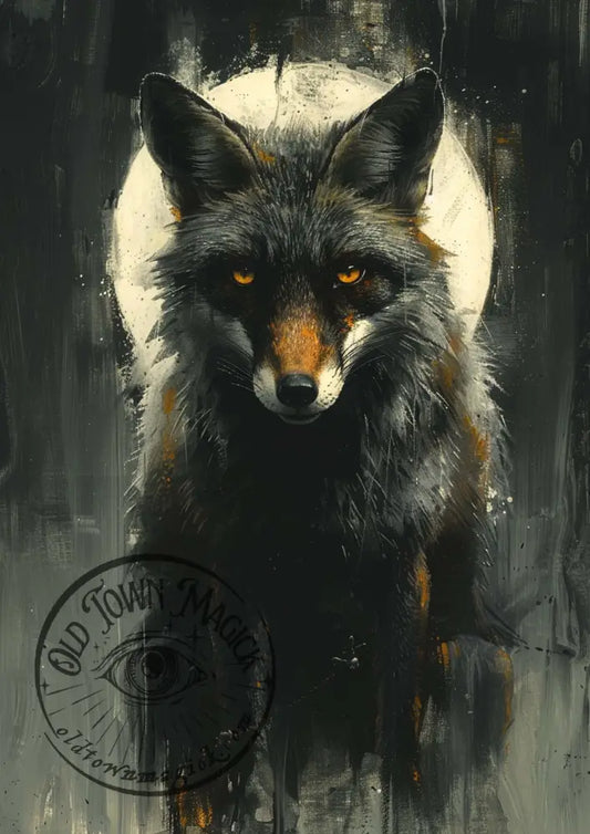 Shadow Fox Occult Esoteric Wall Art Print